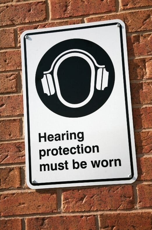 hearing protection sign